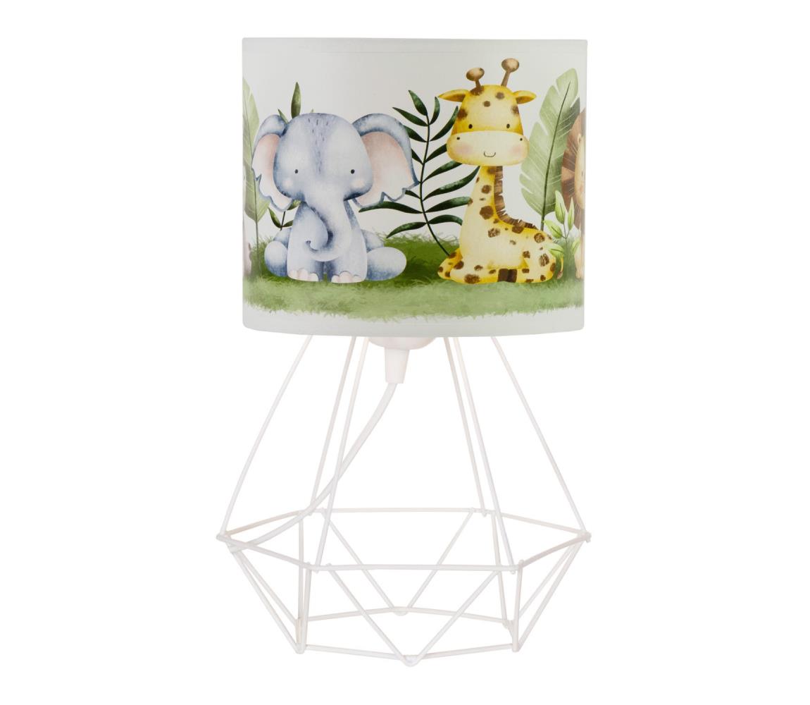 Detská stolná lampa KIDS ROOM 1xE27/60W/230V pr. 18 cm džungľa H0962