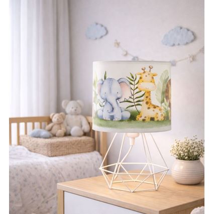 Detská stolná lampa KIDS ROOM 1xE27/60W/230V pr. 18 cm džungľa