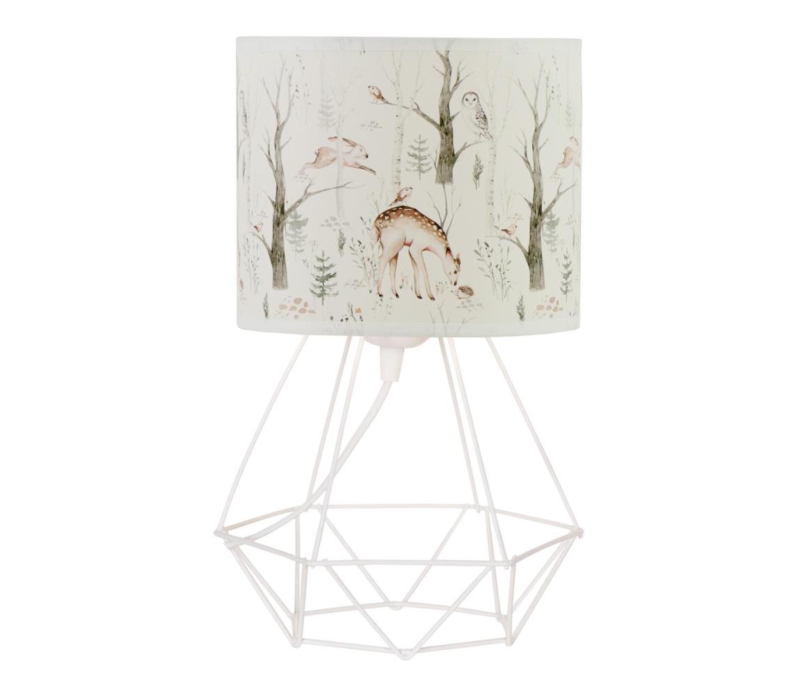 Detská stolná lampa KIDS ROOM 1xE27/60W/230V pr. 18 cm zvieratká H0950