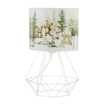 Detská stolná lampa KIDS ROOM 1xE27/60W/230V pr. 18 cm zvieratká