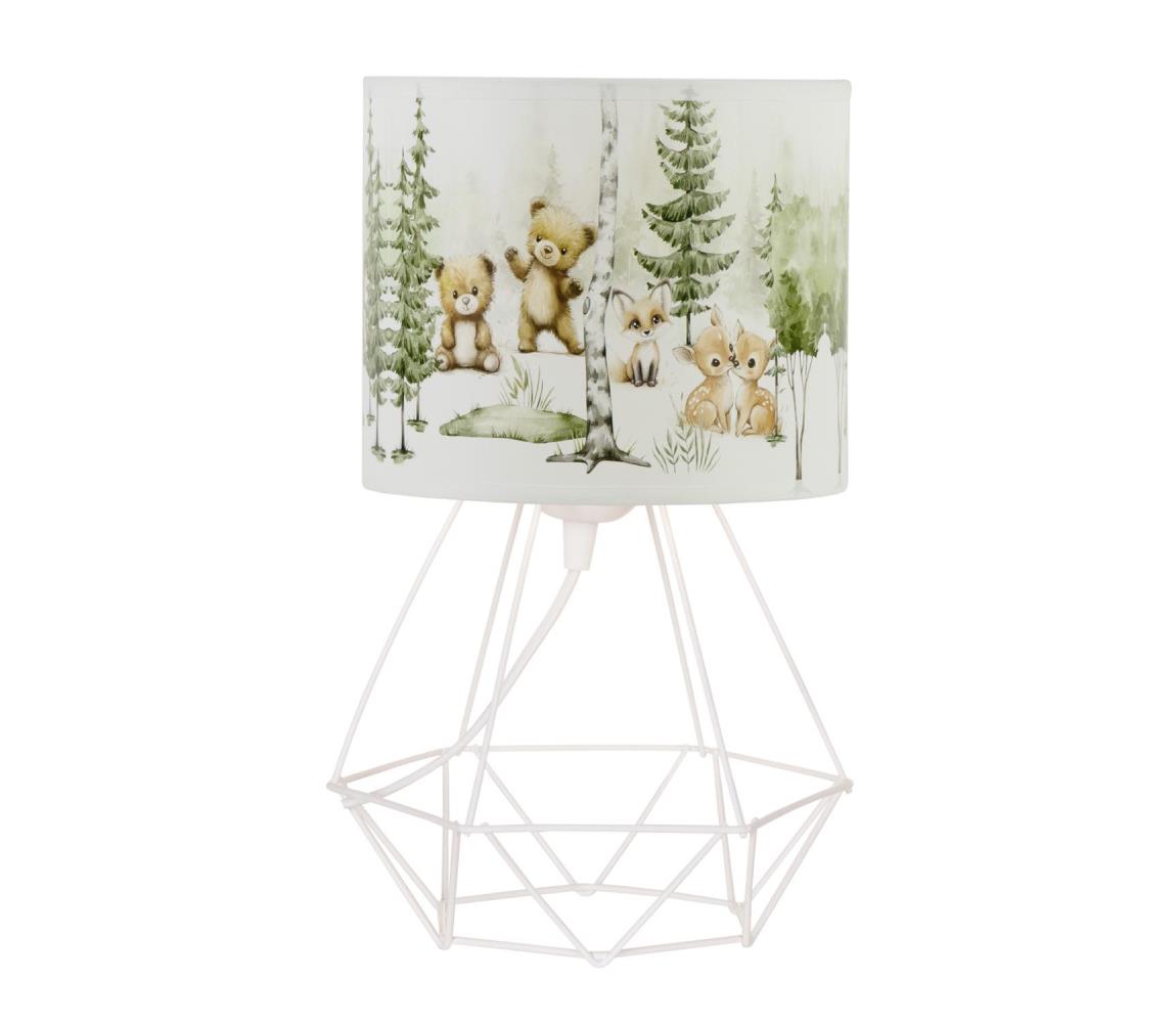 Detská stolná lampa KIDS ROOM 1xE27/60W/230V pr. 18 cm zvieratká H0968