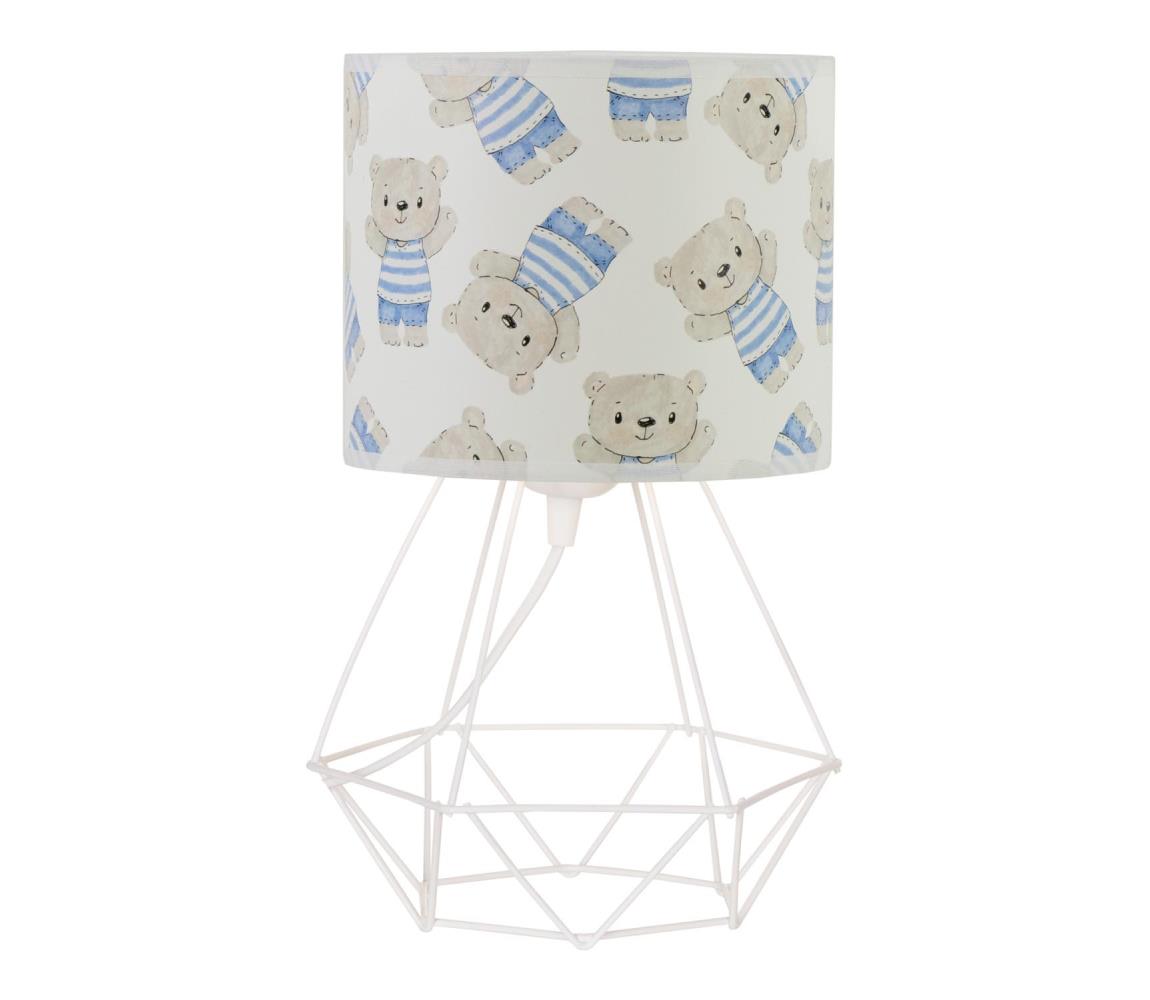 Detská stolná lampa KIDS ROOM 1xE27/60W/230V, priemer 18 cm, medvedík H0938
