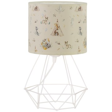 Detská stolná lampa KIDS ROOM 1xE27/60W/230V, priemer 18 cm, motív zvieratiek