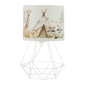 Detská stolná lampa KIDS ROOM 1xE27/60W/230V, priemer 18 cm, motív zvieratiek