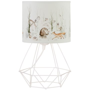 Detská stolná lampa KIDS ROOM 1xE27/60W/230V, priemer 18 cm, zvieratká