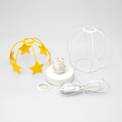 Detská stolná lampa STARS 1xE27/15W/230V žltá/biela