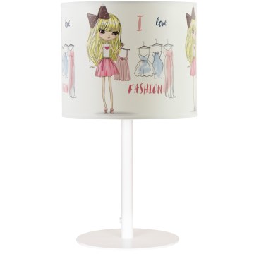 Detská stolová lampa GIRLS VIBES 1xE27/60W/230V pr. 18 cm Milujem módu