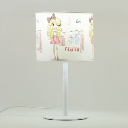 Detská stolová lampa GIRLS VIBES 1xE27/60W/230V pr. 18 cm Milujem módu