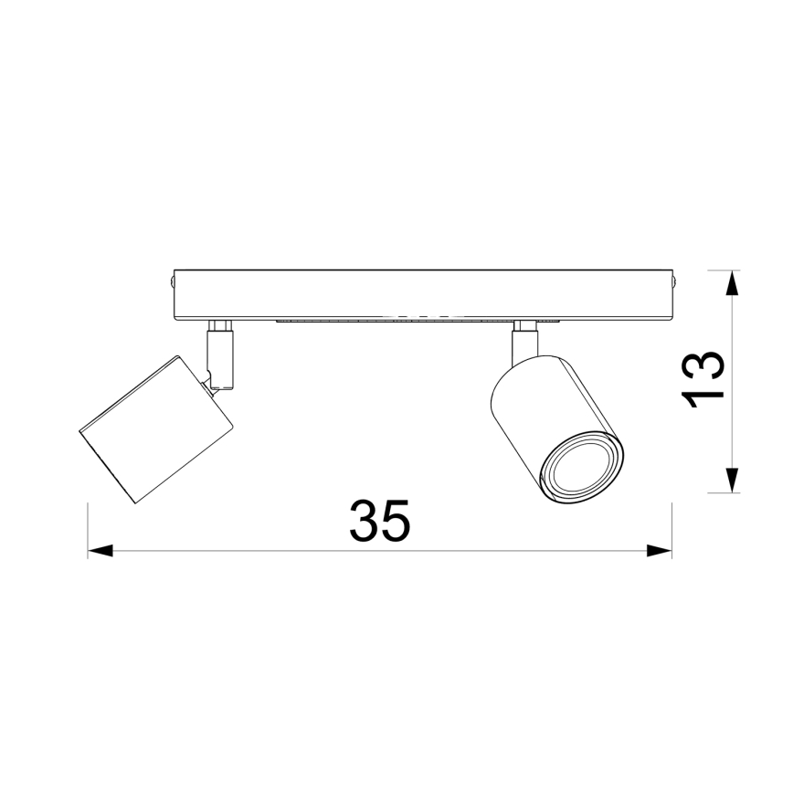 Detské bodové svietidlo FUN 3xGU10/8W/230V modrá/slon