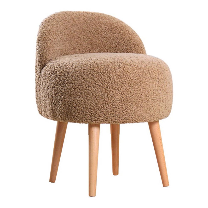 Detské kreslo MIKI priemer 46 cm hnedé