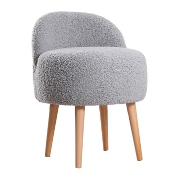 Detské kreslo MIKI, priemer 46 cm, sivé