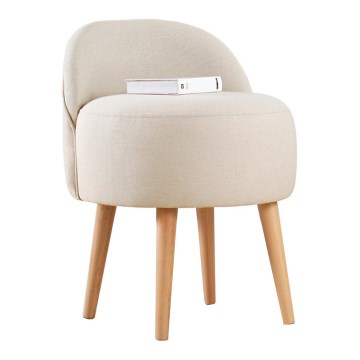 Detské kreslo NIKI, priemer 46 cm, krémové
