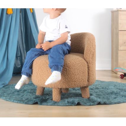 Detské kreslo PIXI pr. 46 cm hnedé