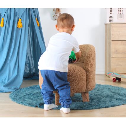 Detské kreslo PIXI pr. 46 cm hnedé