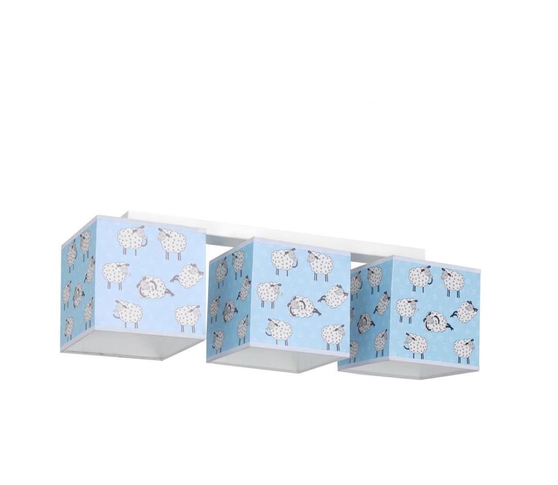 Detské stropné svietidlo 3xE27/60W/230V ovečka