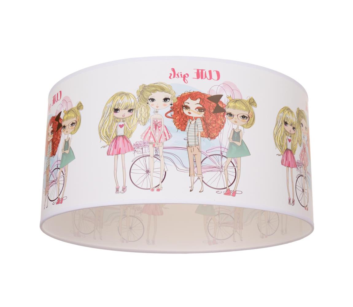 Detské stropné svietidlo GIRLS VIBES 1xE27/60W/230V pr. 40 cm pre dievčatá H0982