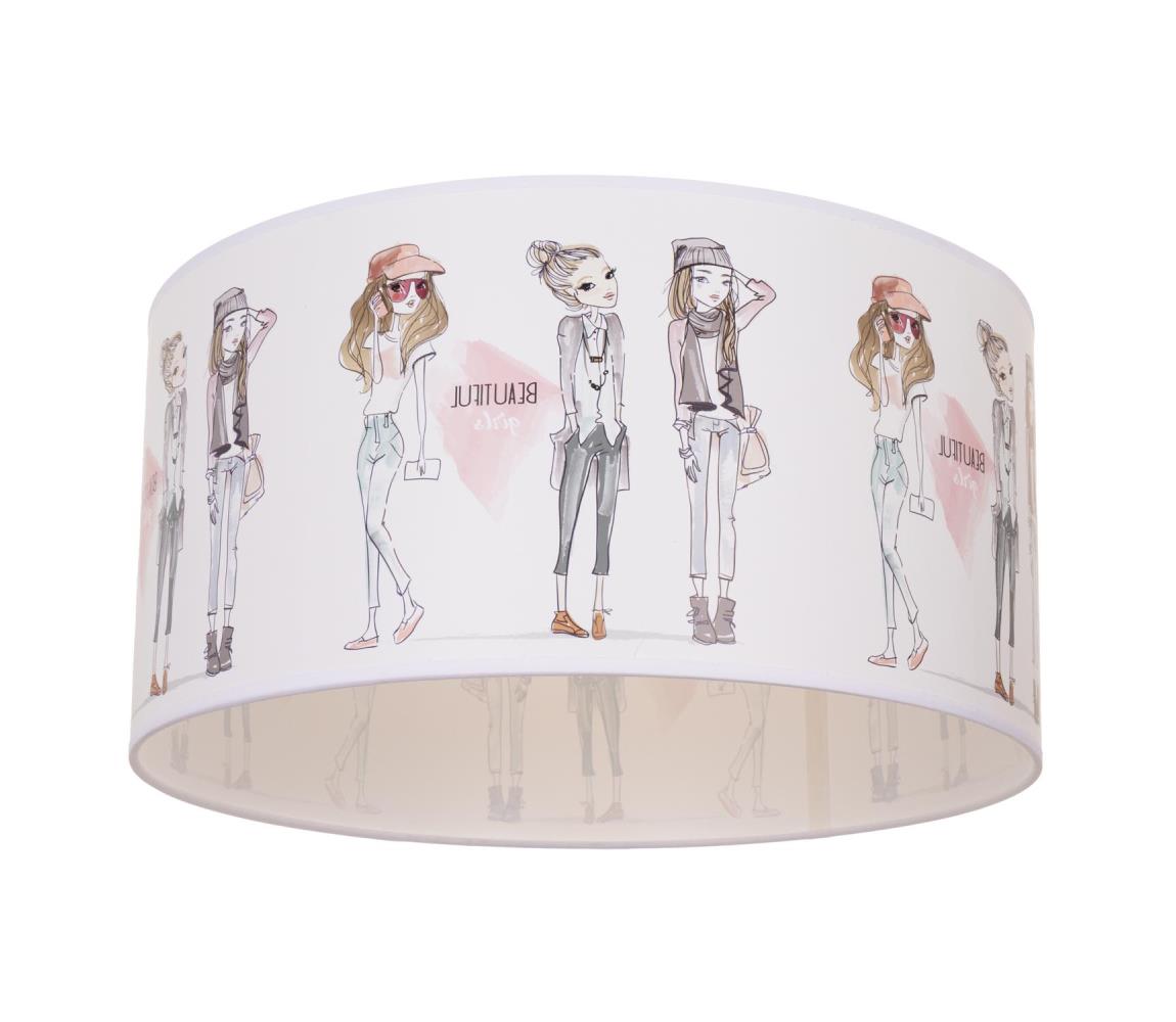 Detské stropné svietidlo GIRLS VIBES 1xE27/60W/230V pr. 40 cm pre dievčatá H0991