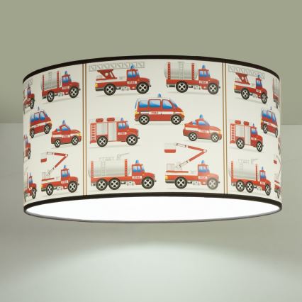 Detské stropné svietidlo KIDS ROOM 1xE27/60W/230V pr. 40 cm hasiči