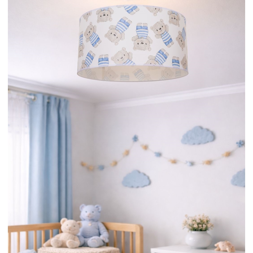 Detské stropné svietidlo KIDS ROOM 1xE27/60W/230V priemer 40 cm medvedík