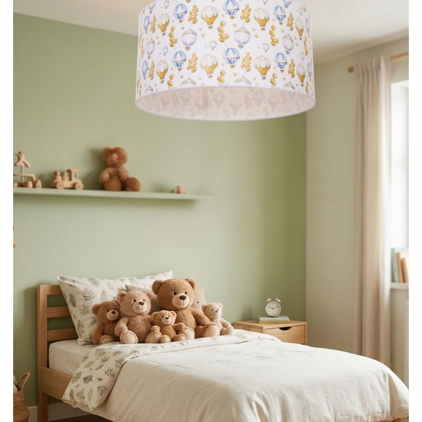 Detské stropné svietidlo KIDS ROOM 1xE27/60W/230V, priemer 40 cm, s motívom balónikov