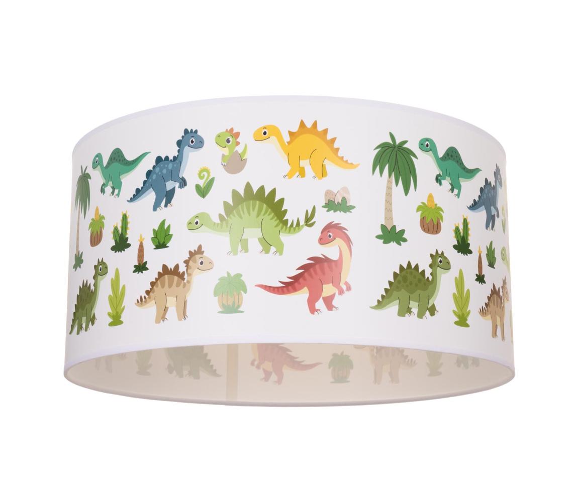 Detské stropné svietidlo KIDS ROOM 1xE27/60W/230V Ø 40 cm dinosaurus H0973