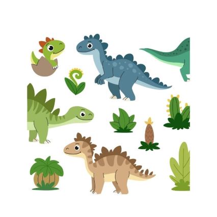 Detské stropné svietidlo KIDS ROOM 1xE27/60W/230V Ø 40 cm dinosaurus