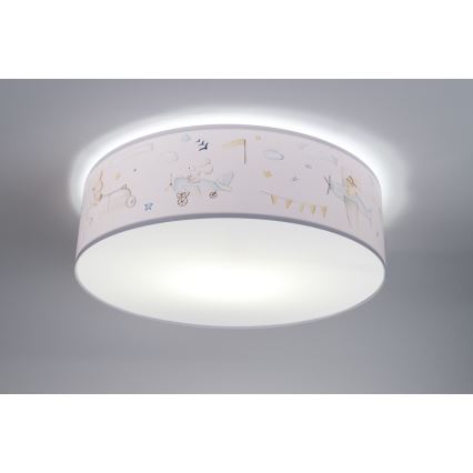 Detské stropné svietidlo SWEET DREAMS 2xE27/60W/230V pr. 40 cm