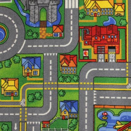 Detský koberec PLAYTOWN 160x220 cm pestrofarebný/mesto