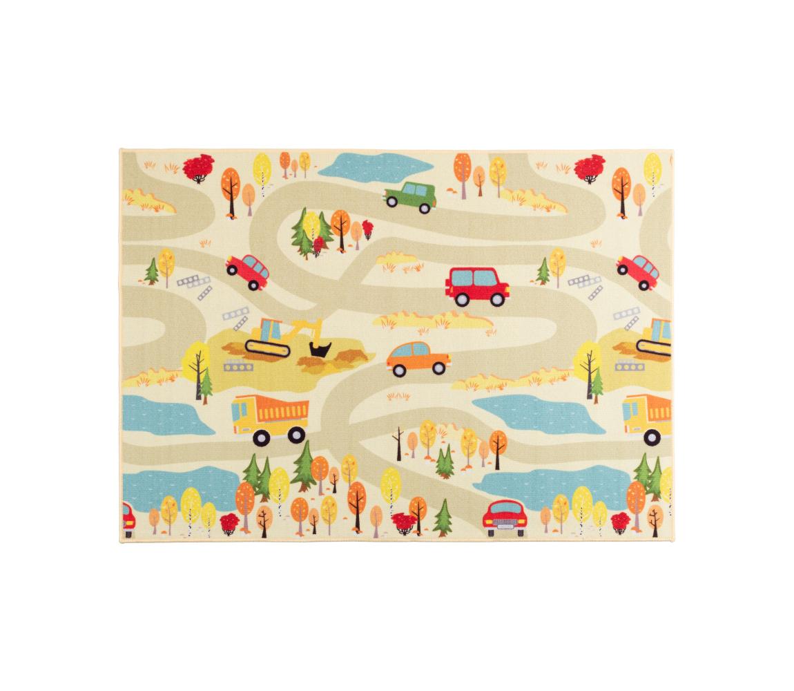 Multidecor Detský koberec STELLA STREETS 100x150 cm béžový/mesto 508437