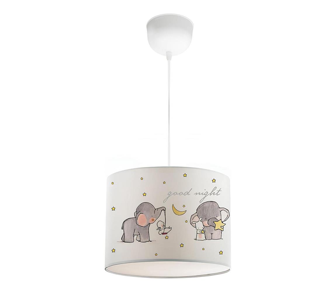 Detský luster CANDY 1xE27/40W/230V biela/béžová 780SGN4655