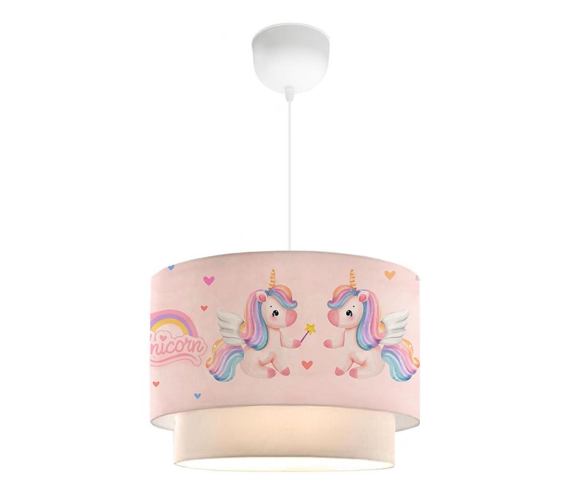 Detský luster CANDY 1xE27/40W/230V ružová 780SGN4669
