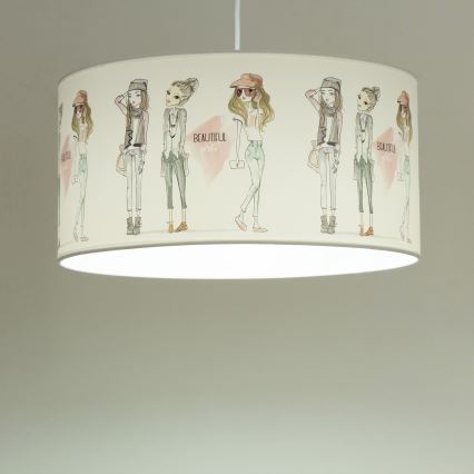 Detský luster GIRLS VIBES 1xE27/60W/230V priemer 40 cm pre dievčatá