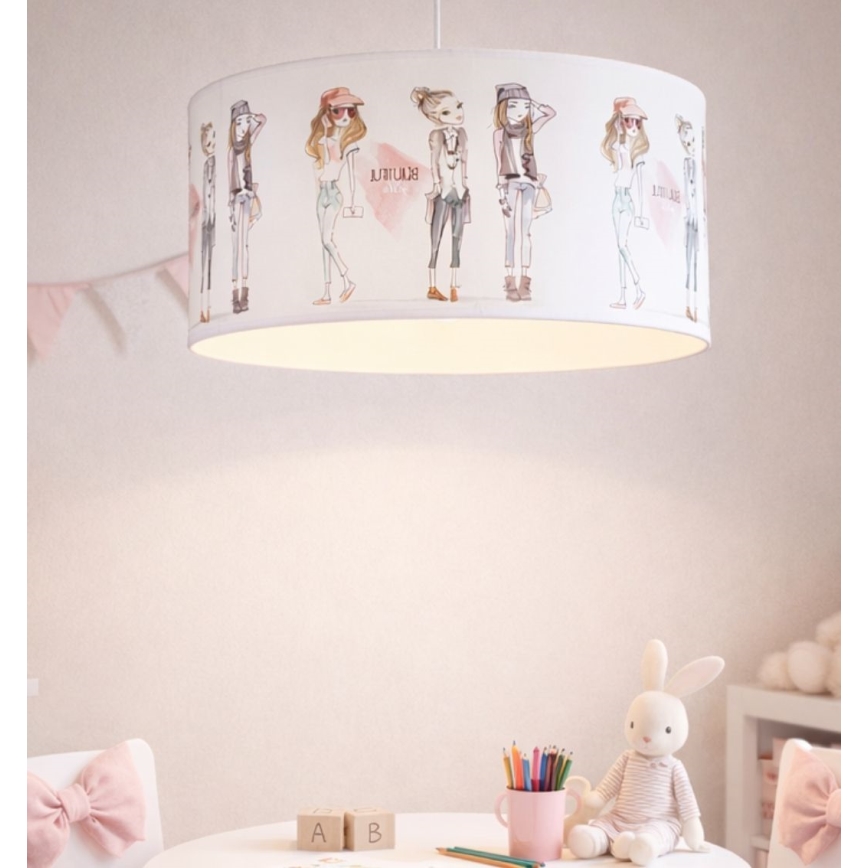 Detský luster GIRLS VIBES 1xE27/60W/230V priemer 40 cm pre dievčatá