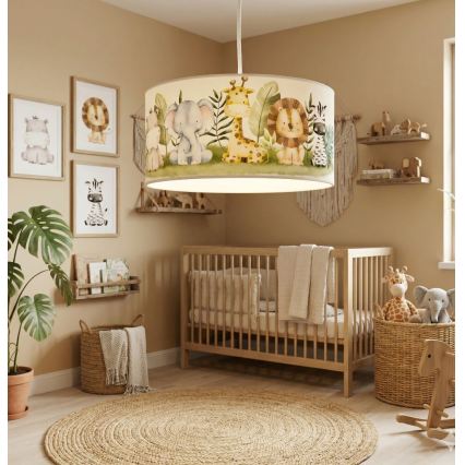 Detský luster KIDS ROOM 1xE27/60W/230V pr. 40 cm džungľa