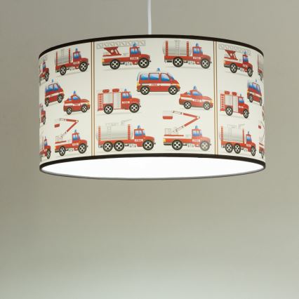 Detský luster KIDS ROOM 1xE27/60W/230V pr. 40 cm hasiči