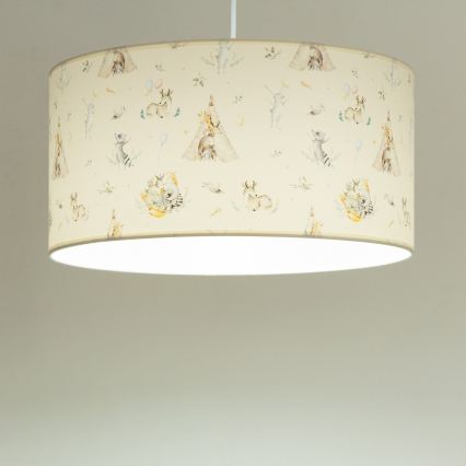Detský luster KIDS ROOM 1xE27/60W/230V pr. 40 cm zvieratká