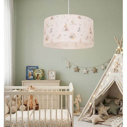 Detský luster KIDS ROOM 1xE27/60W/230V pr. 40 cm zvieratká