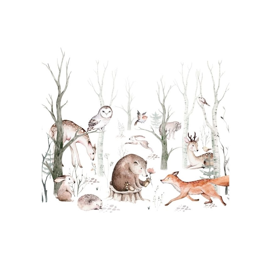 Detský luster KIDS ROOM 1xE27/60W/230V, priemer 40 cm, motív zvieratiek