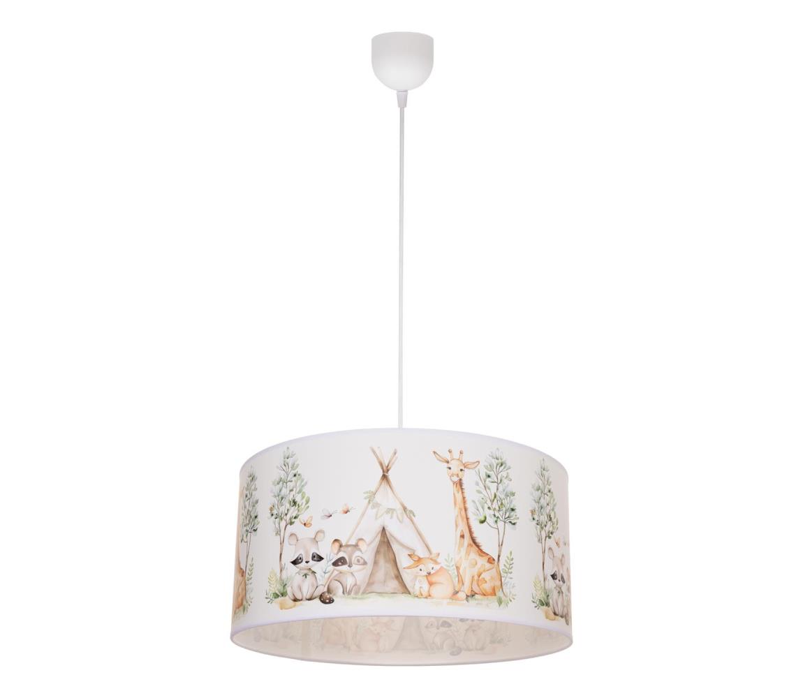 Detský luster KIDS ROOM 1xE27/60W/230V priemer 40 cm zvieratká H0957