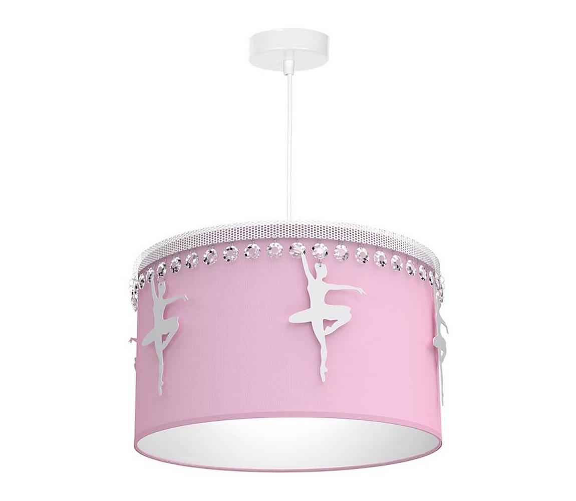 Detský luster na lanku BALETNICA 1xE27/60W/230V