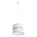 Detský luster na lanku CAT 1xE27/15W/230V pr. 40 cm mačka