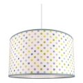 Detský luster na lanku DOTS GREEN 1xE27/60W/230V