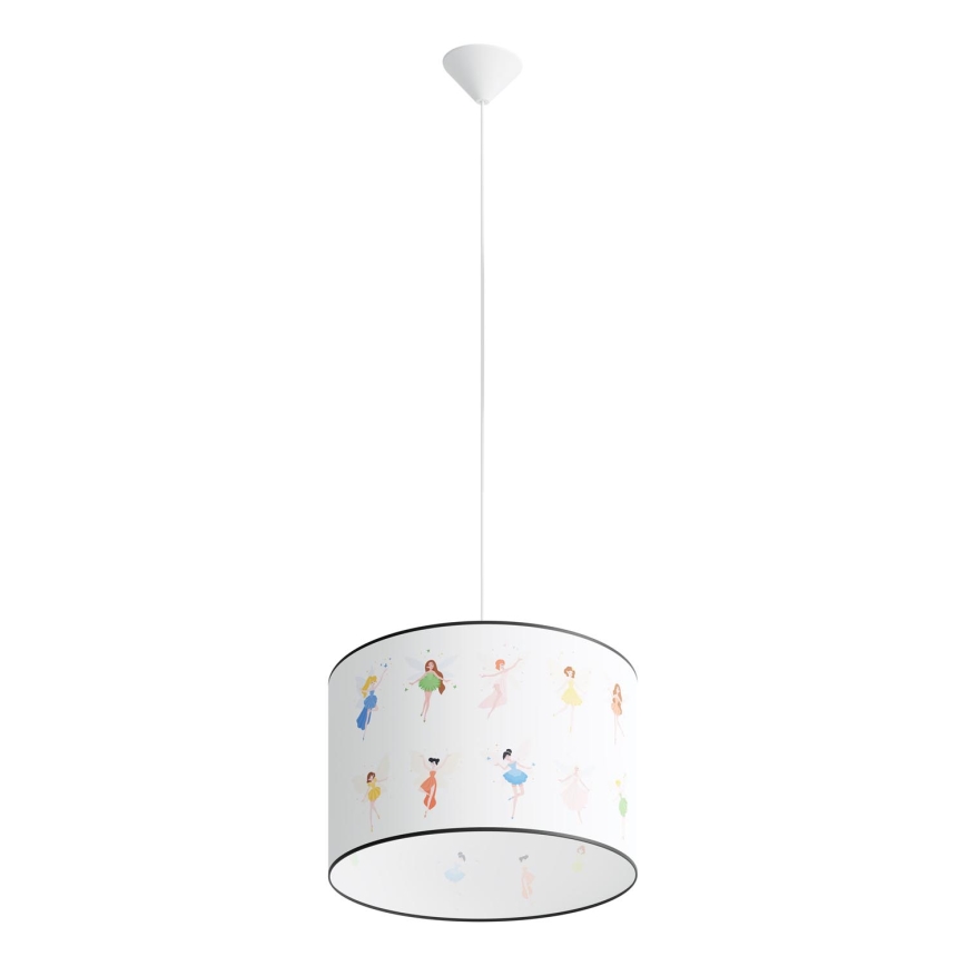 Detský luster na lanku FAIRY 1xE27/15W/230V pr. 40 cm víla
