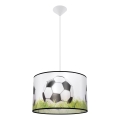 Detský luster na lanku FOOTBALL 1xE27/15W/230V pr. 40 cm futbal