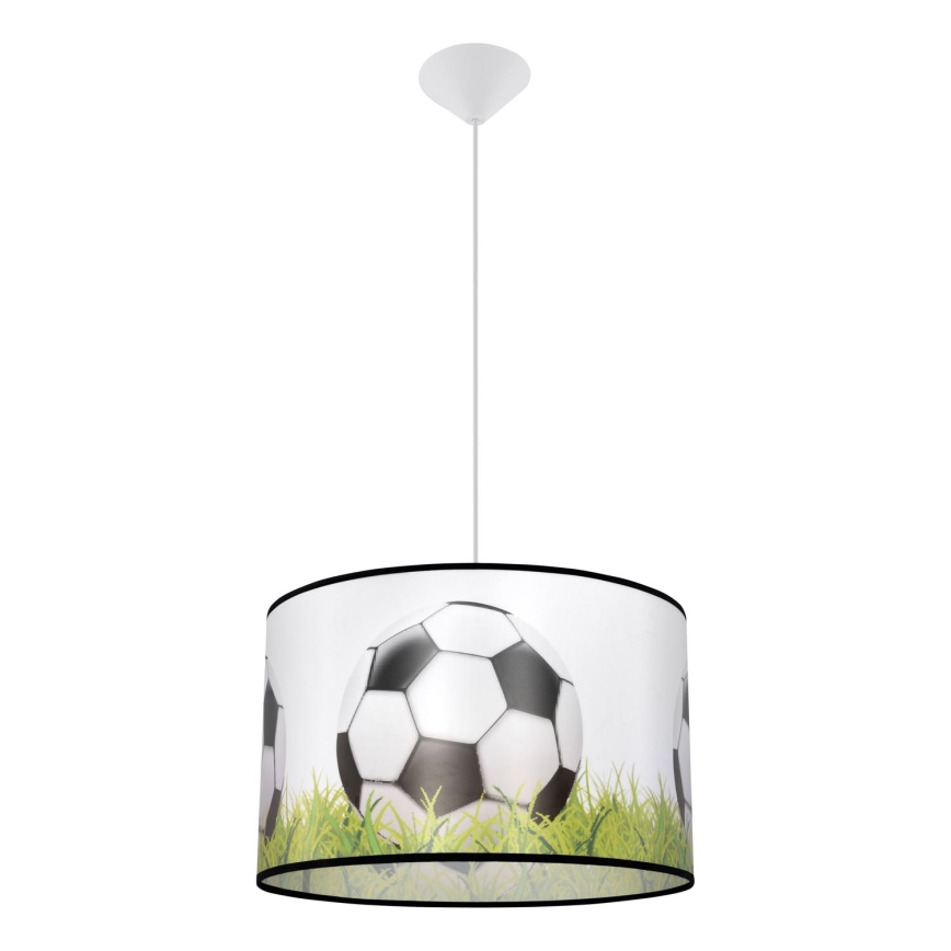 Detský luster na lanku FOOTBALL 1xE27/15W/230V pr. 40 cm futbal