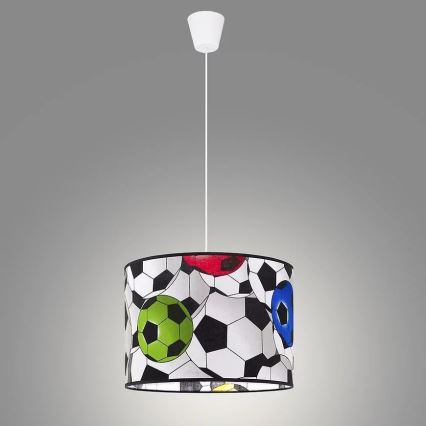 Detský luster na lanku KIDS 1xE27/60W/230V futbal