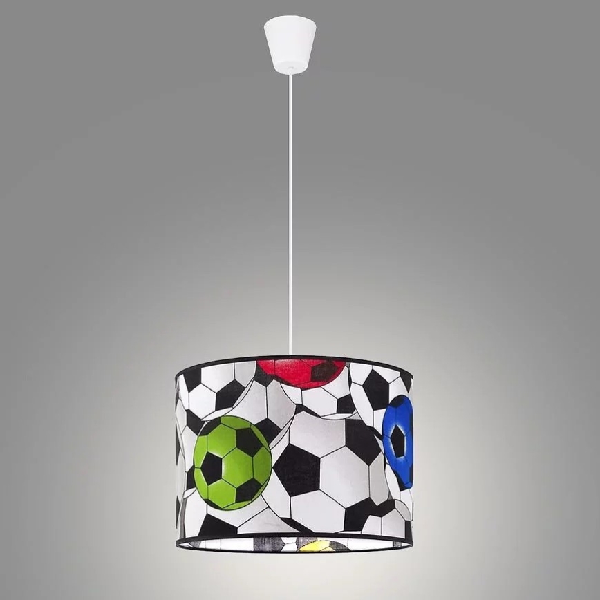 Detský luster na lanku KIDS 1xE27/60W/230V futbal