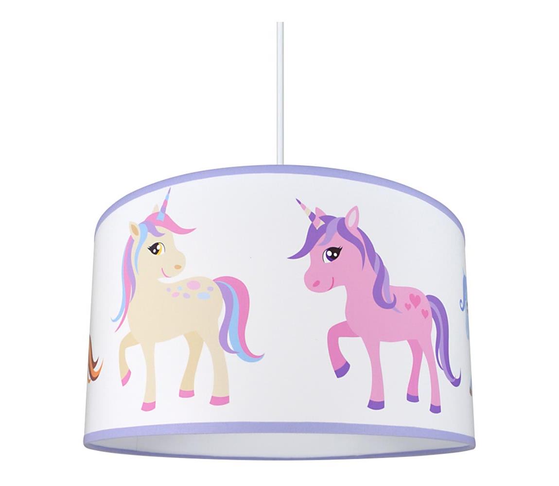 Detský luster na lanku PONY/UNICORN 1xE27/60W/230V