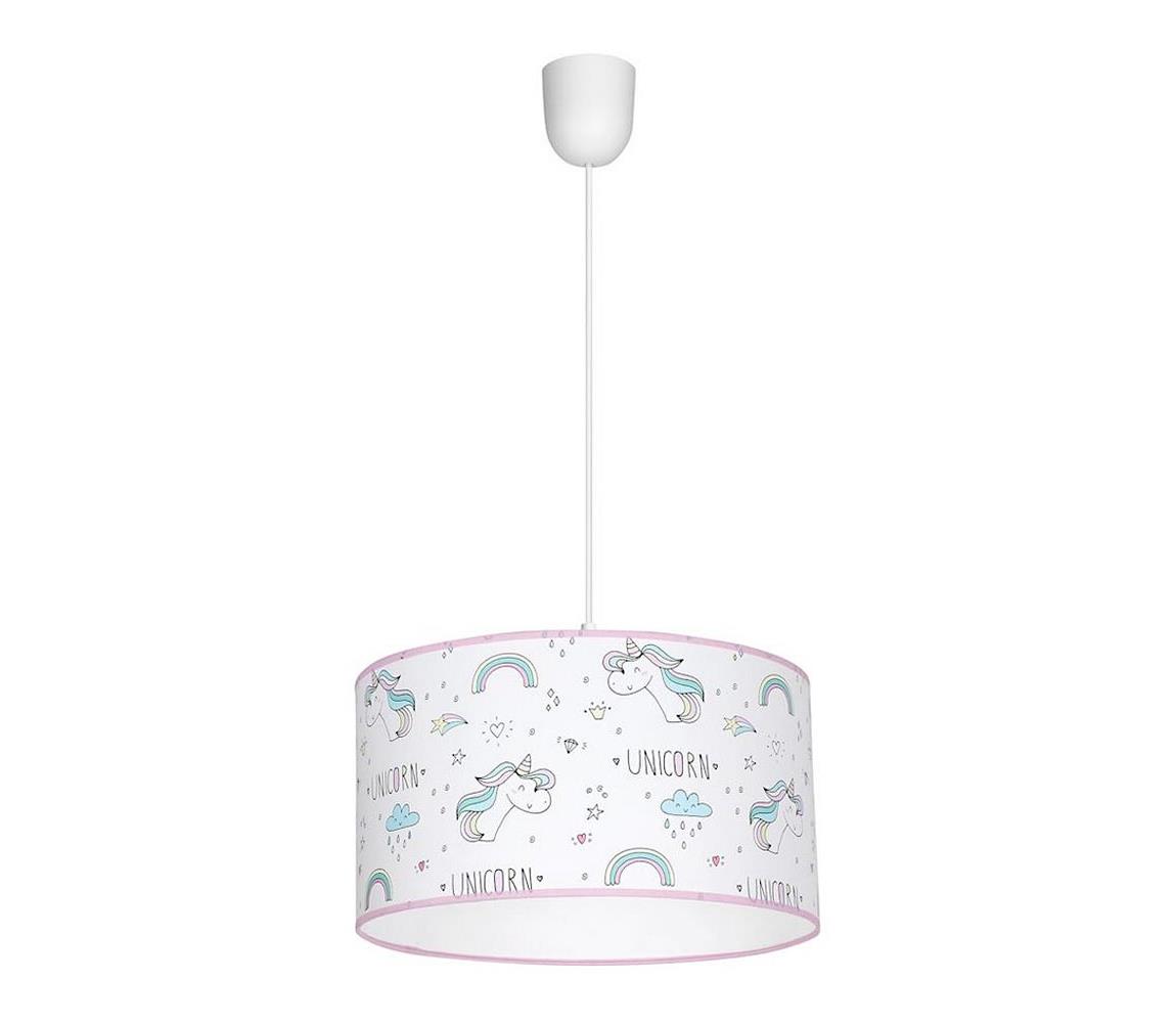 Detský luster na lanku UNICORN 1xE27/60W/230V