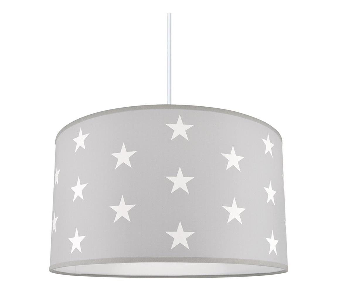 Detský luster STARS GREY 1xE27/60W/230V